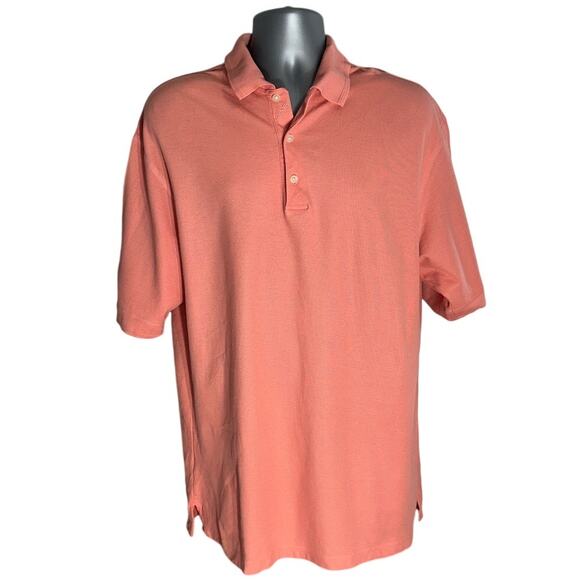 Ping Three Button Front Short Sleeve Pima Cotton Performance Golf Polo Size L - Picture 1 of 7